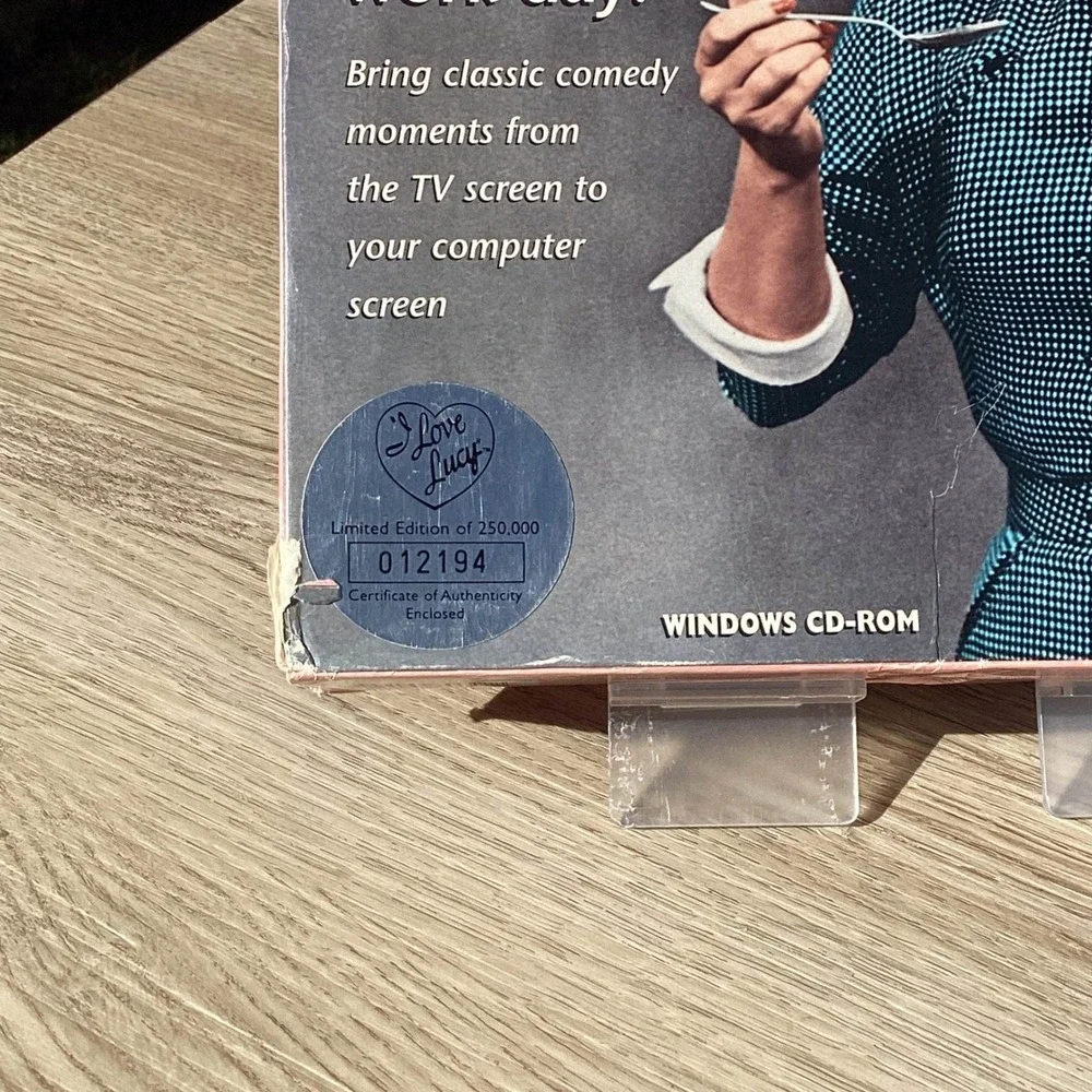 I Love Lucy Limited Edition Utility CD ROM‎ Windows Software Numbered